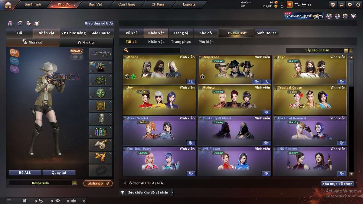 shop acc cf uy tin gia re